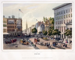 Broad-Way, wyd. 1850 (kolor lito)