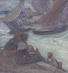 Wyjazd na ryby, Augustus Koopman (olej na płótnie)