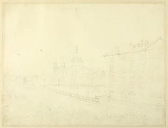 Studium pożaru w Londynie, od Microcosm of London