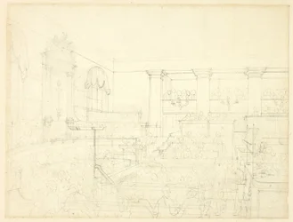 Studium dla Old Bailey, z Mikrokosmosu Londynu