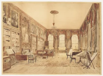 Wnętrze Biblioteki w Cassiobury