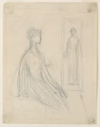 Studia na brązową tabliczkę Violet Sargent w Art Institute of Chicago