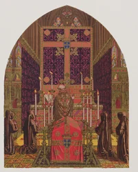 Projekt kościelny, Słowniczek ozdób i strojów kościelnych, litografia H.C. Maguire, 1844