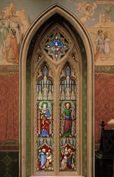 Eliasz, św. Jakub Wielki, Jonasz i wieloryb, 1850-1852 (witraże)