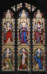 Ruth, Dziewica Maryja, Sarah, Hannah, Dorcas i Anne, 1852 (witraże)
