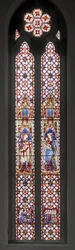 Św. Jerzy, Dziewica z Dzieciątkiem, 1850 (witraże)