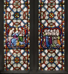 Okno św. Jerzego, detal, 1850 (witraż)