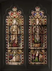 Św. Izabela i Św. Tomasz z Canterbury, 1848 (witraże)