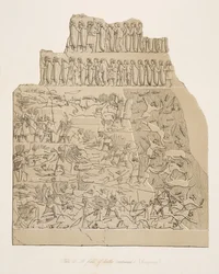 Pole bitwy (Kouyunjik), z Monuments of Niniveh, wyd. 1849