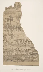 Triumf królów asyryjskich (Kouyunjik), z Monuments of Niniveh, wyd. 1849