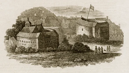 Bear Garden and Globe Theatre, Southwark, Londyn, c1600 c1815