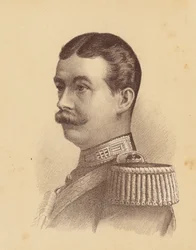 Lord Carrington, gubernator Nowej Południowej Walii (kolorowa litografia)