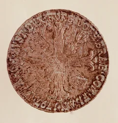 Talar srebrny austriacki (taler) cesarza Franciszka II (Francois I Austria lub Franciszek II Świętego Cesarstwa) (1768-1835) 1797 Śr. 4 cm Neapol, muzeum archeologiczne