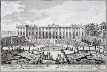 Front ogrodu Pałacu Księcia Trauthsona, Wiedeń ok. 1719 r.