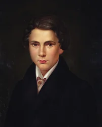 Portret młodego mężczyzny z rubinową szpilką, ok. 1835 r.