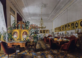 Sala arcyksiężnej Zofii w Hofburgu w Wiedniu, ok. 1854, Austria