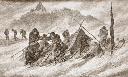 Łza powiększa się podczas zamieci, 1876