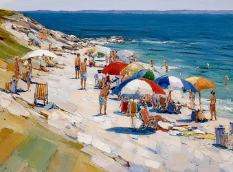 Słoneczny dzień na plaży