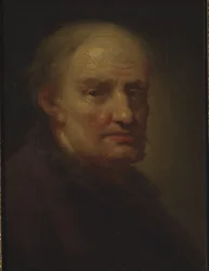 Głowa starca (olej na płótnie)