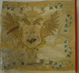 Saint George Flaga pułku piechoty w czasach Anny Ioannovna, 1730s