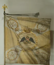 Saint George Flaga pułku piechoty w czasach Mikołaja I, 1830-1840