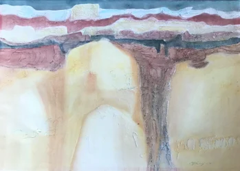 Mixed Media New Mexico, ok. 1989 (monotypia wykonana techniką mieszanych mediów)