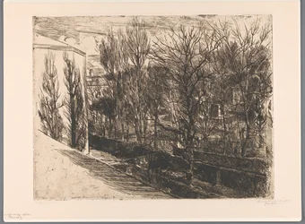 Widok z mojej pracowni (oryginalny tytuł na obiekcie) Panorama (tytuł na obiekcie)