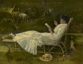 Kobieta czytająca, ok. 1910