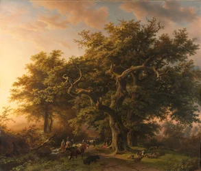 Scena leśna