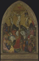 Ukrzyżowanie, ok. 1375 r. (tempera i złoto na drewnie)