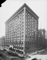 Giełda w Chicago, Chicago, Illinois, USA, ok. 1907 (zdjęcie czarno-białe)