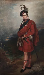 Augustus Fryderyk, książę Sussex, w stroju góralskim, 1885