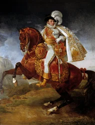 Portret jeździecki Jerome Bonaparte (1784-1860) Król Westfalii Obraz Antoine Jean Gros (1771-1835) 1808 Nd. 3,21x2,65 m - Portret konny Hieronima Bonaparte (1784-1860), króla Westfalii. Obraz Antoine Jean Gros (1771-1835), cal