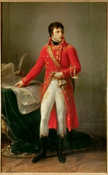 Portret całopostaciowy Napoleona Bonaparte jako pierwszego konsula (1769-1821). Obraz Antoine