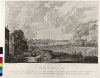 Bitwa pod Lodi 1796 (miedzioryt)