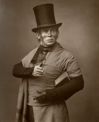 Brytyjski aktor Felix Morris w One Change, 1886.