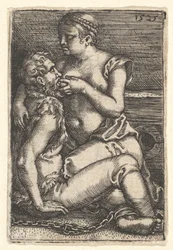 Cimon i Pero, połowa XVII wieku.