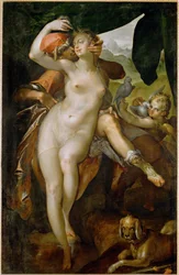 Wenus i Adonis, ok. 1595 (obraz na płótnie)