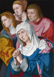 „Portret Dziewicy, św. Jana, św. Marii Magdaleny i św. kobiety” Obraz Bartholomeusa Bruyna Starszego (1493-1555) ok. 1535 r. w Londynie Galeria Narodowa