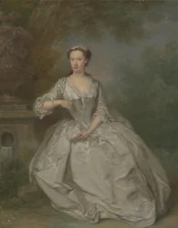 Dama z księgą, ok. 1730-40 (olej na płótnie)