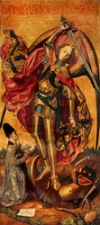 Święty Michał triumfuje nad diabłem, 1468, 1946