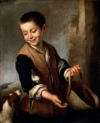 Chłopiec z psem, c1650-c1660