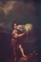 Św. Jan i Baranek, 1660-5, ok. 1900
