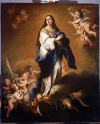 Wniebowzięcie Najświętszej Maryi Panny (Niepokalane Poczęcie z Esquilache albo Wniebowzięcie Błogosławionej Maryi Dziewicy). Obraz Bartolomé Estebana Murilla (1617-1682)