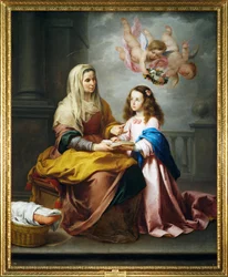 Święta Anna i Dziewica (obraz na płótnie)