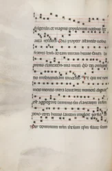 Mszał: Fl. 153v: Muzyka dla Exultet, 1469