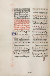 Mszał: Fl. 180v: Muzyka do różnych modlitw zwyczajnych, 1469.