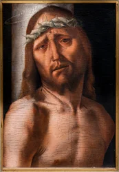 Chrystus przy kolumnie, 2 poł. XV w. (olej na desce)