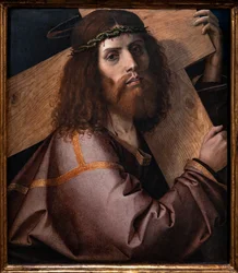 Chrystus niosący krzyż, pierwsza dekada XVI w. (olej na desce)