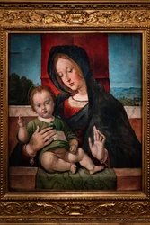 Madonna z Dzieciątkiem Jezus, ostatnia dekada XV wieku (olej na desce)